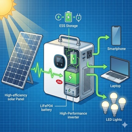 How the Itel Solar Power Tank Works
