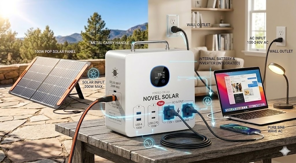 Itel Solar Power Tank charging